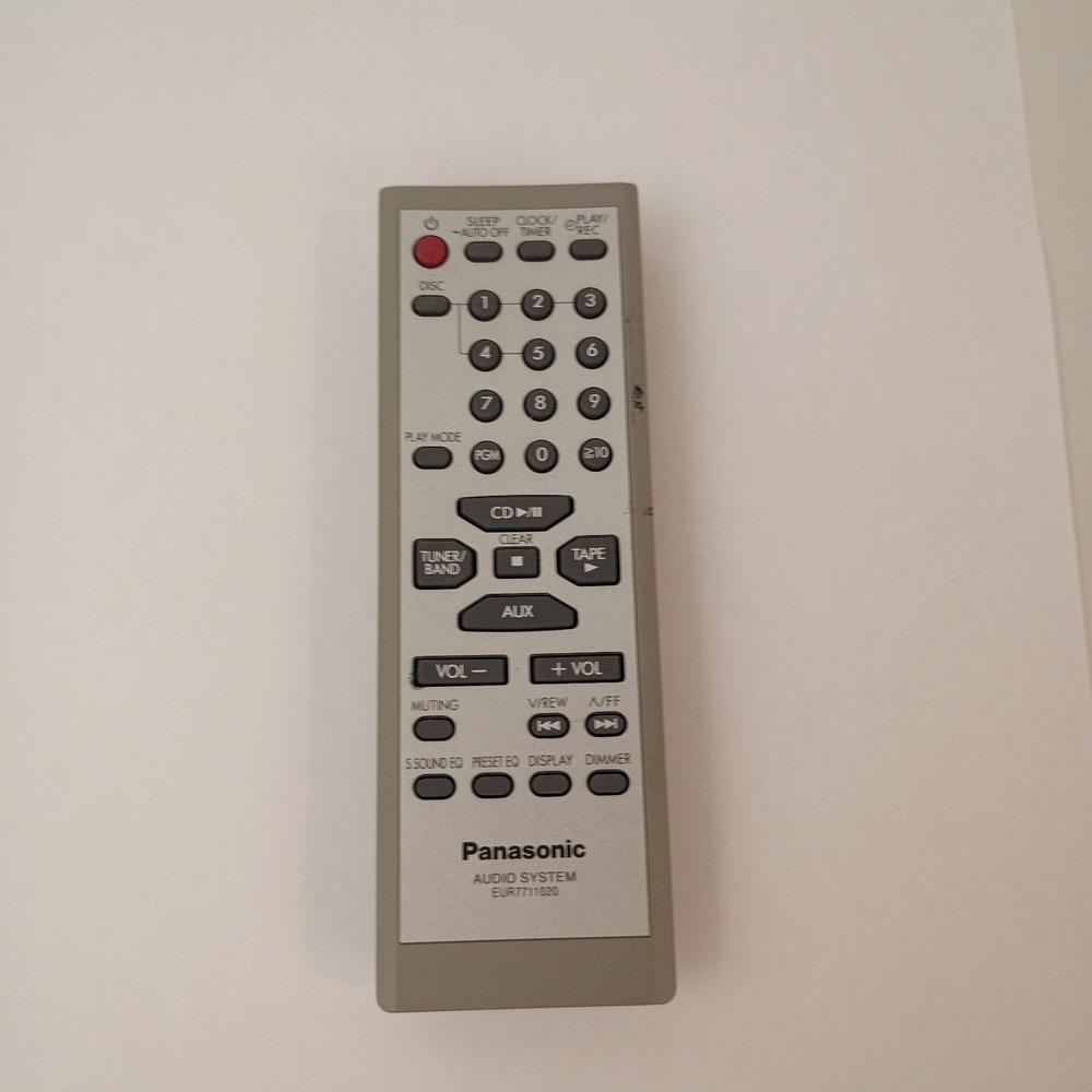 Panasonic CD Stereo System EUR7711170 Remote Control